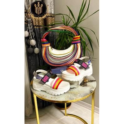 Miss Melisa Shoe and Bag Rainbow Model  Sandals  T251