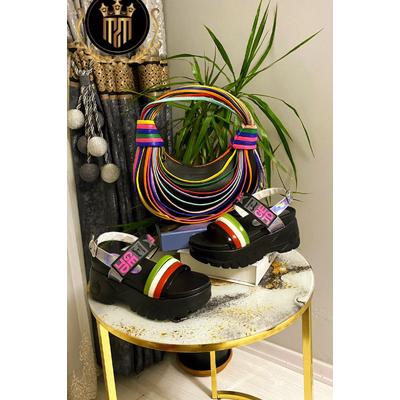 Miss Melisa Shoe and Bag Rainbow Model  Sandals  T250